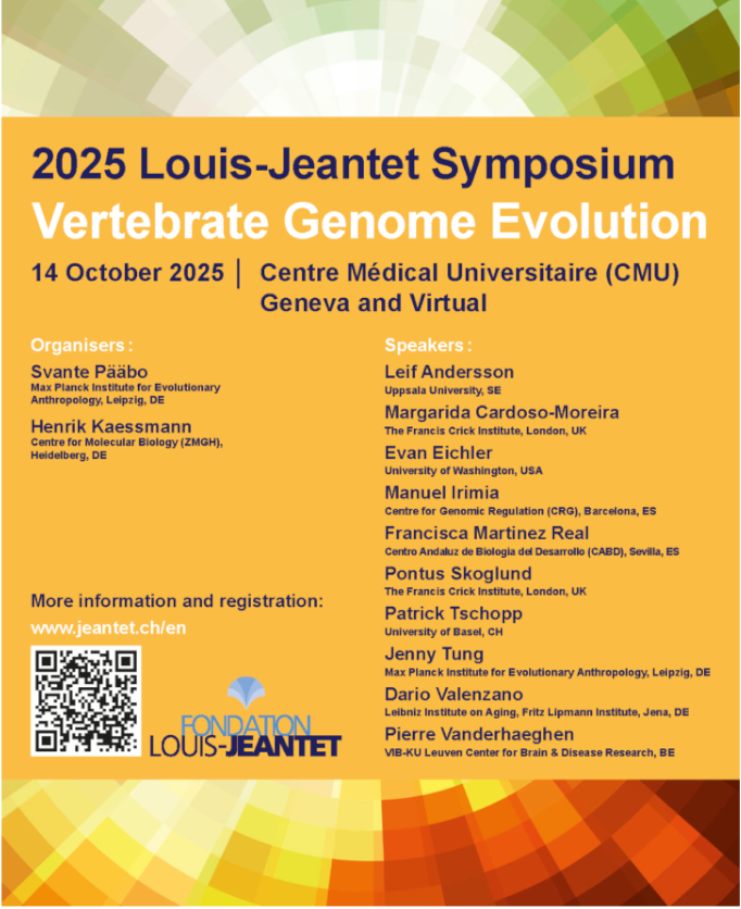 Fany as Invited speaker at 2025 Louis-Jeantet Symposium